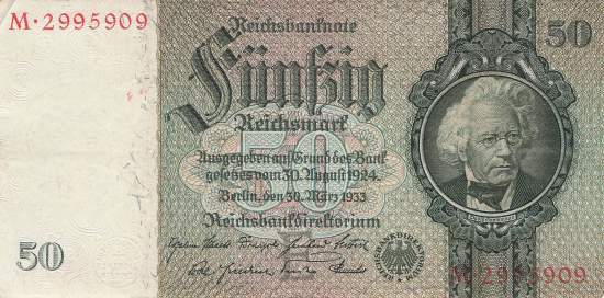 50 Mark 1933 ro.175a E/M